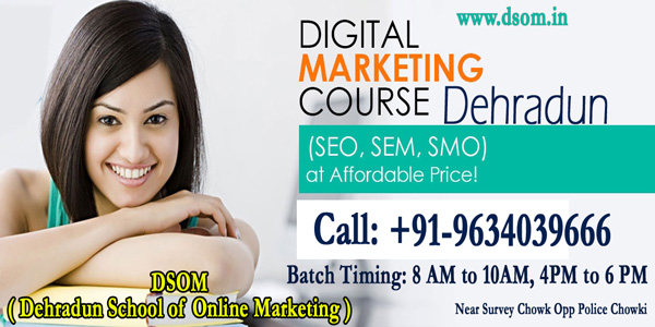 Best Digital Marketing Training Institute in Dehradun | DSOM.IN