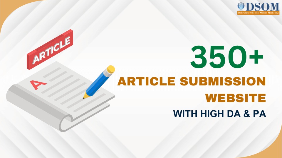 Free article submission sites in India 2024