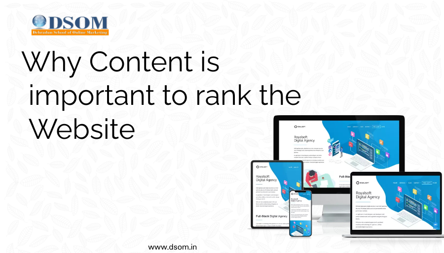 Why Content is important to rank the website ?