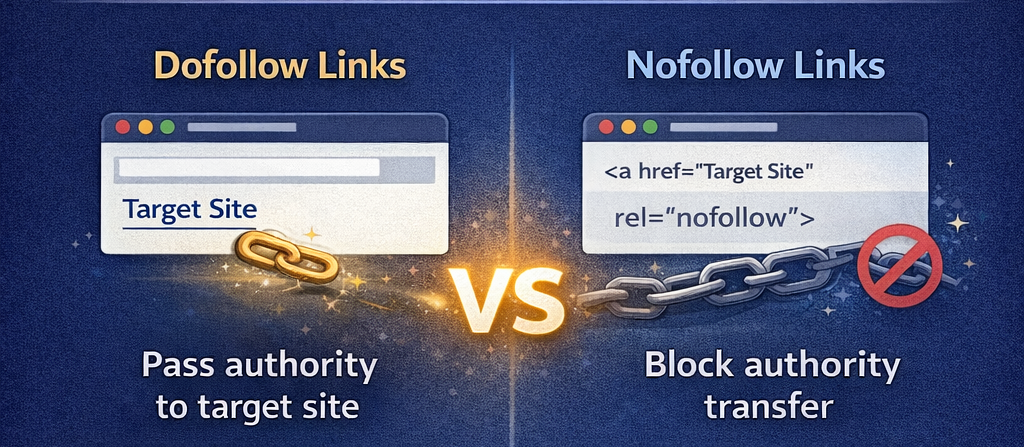dofollow links vs nofollow links