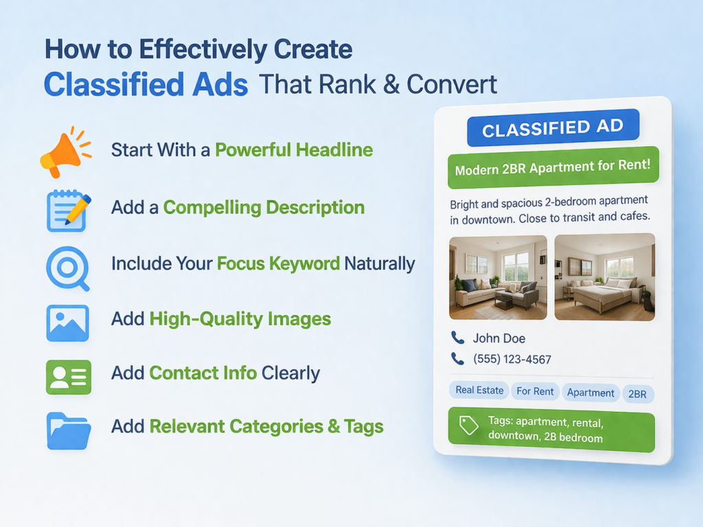 How to Effectively Create Classified Ads