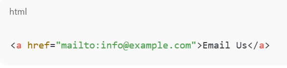 Basic Mailto Link