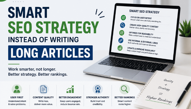 Smart SEO Strategy Instead of Writing Long Articles